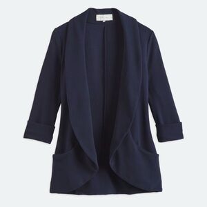 Melanie Knit Tunic Blazer - Navy